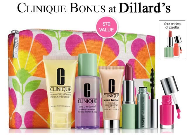 The official dates for the Spring Clinique bonus at Dillardâ€™s are ...