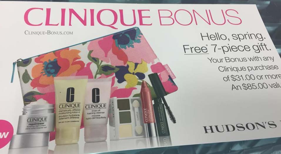 Canadian Clinique bonus time in May 2015