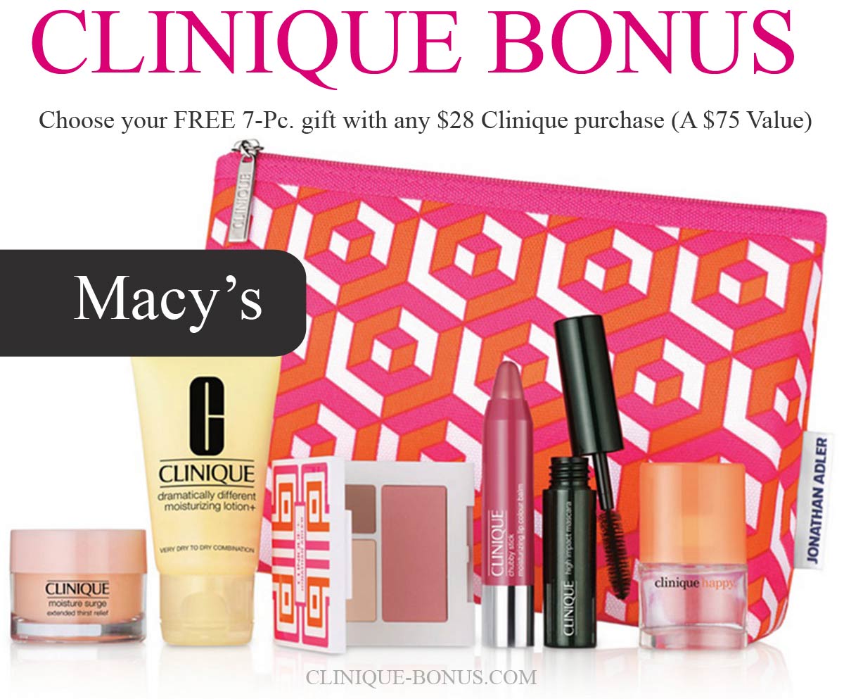 Afgrond Zes leef ermee Free Clinique gifts at Macy's - January 2022