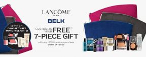 All Lancome Gift with Purchase offers in April 2019