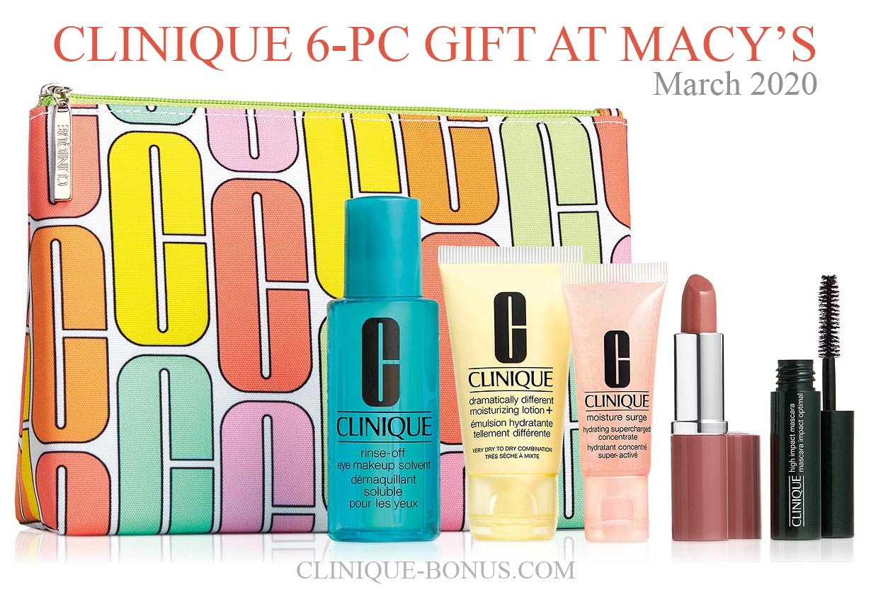 Clinique Bonuses at Macy's online and instores 2020