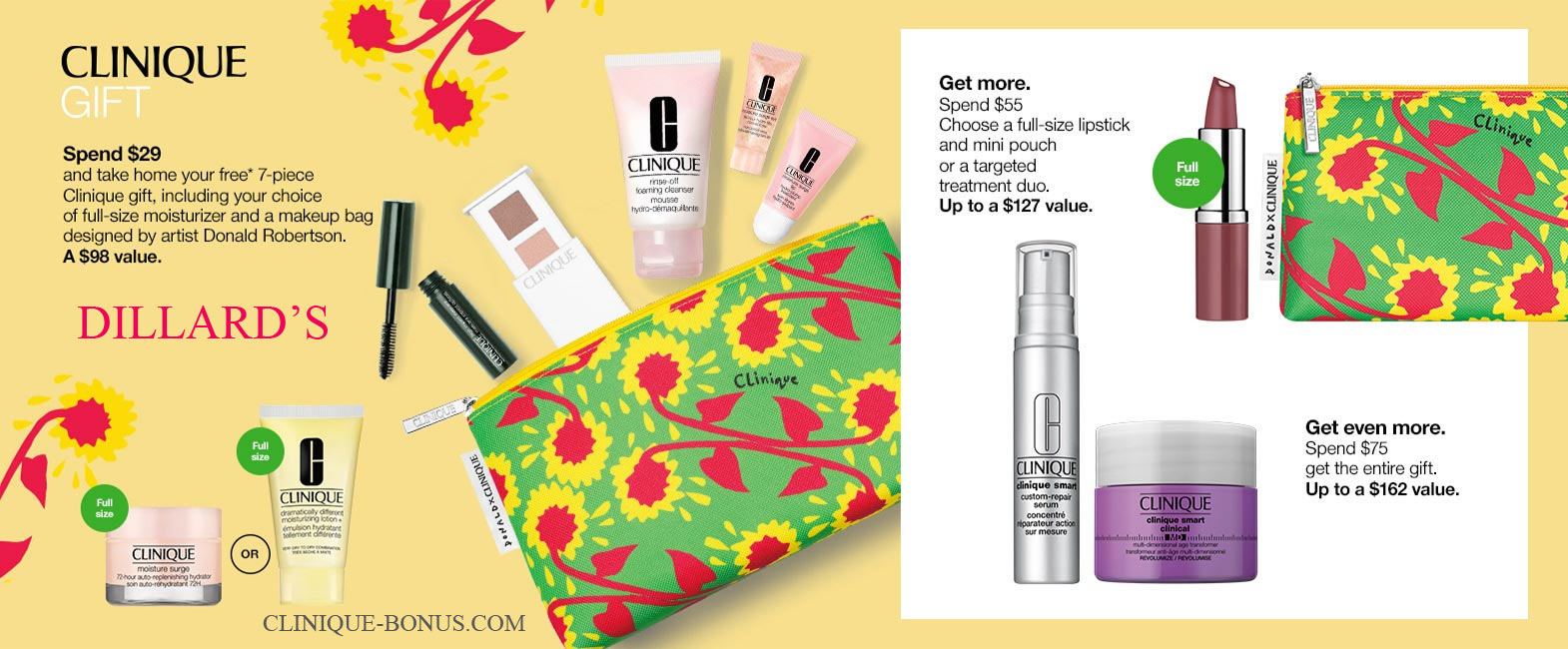 Clinique Gifts at Dillard's 2024