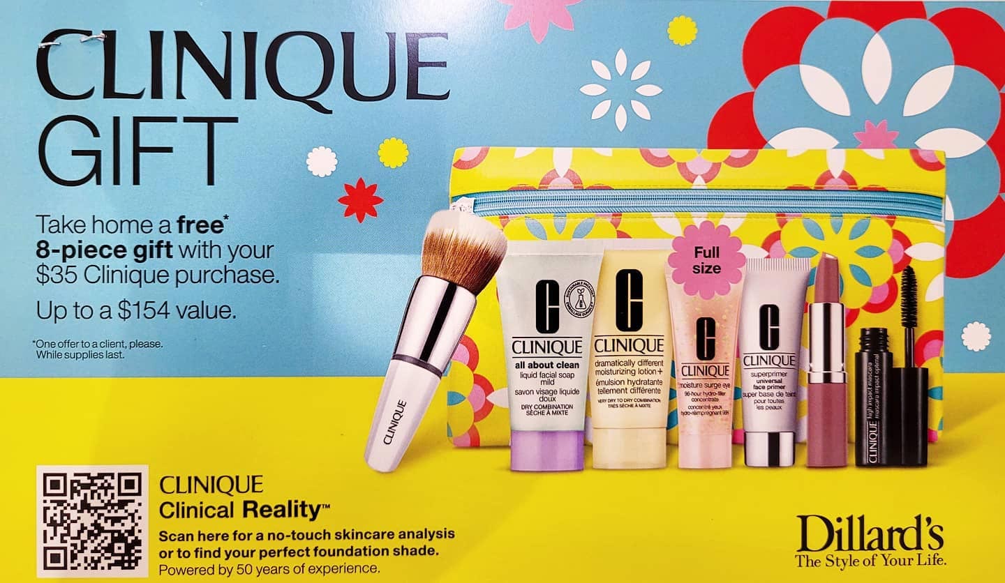 Spring Clinique Gift at Dillard's starts March 5, 2021