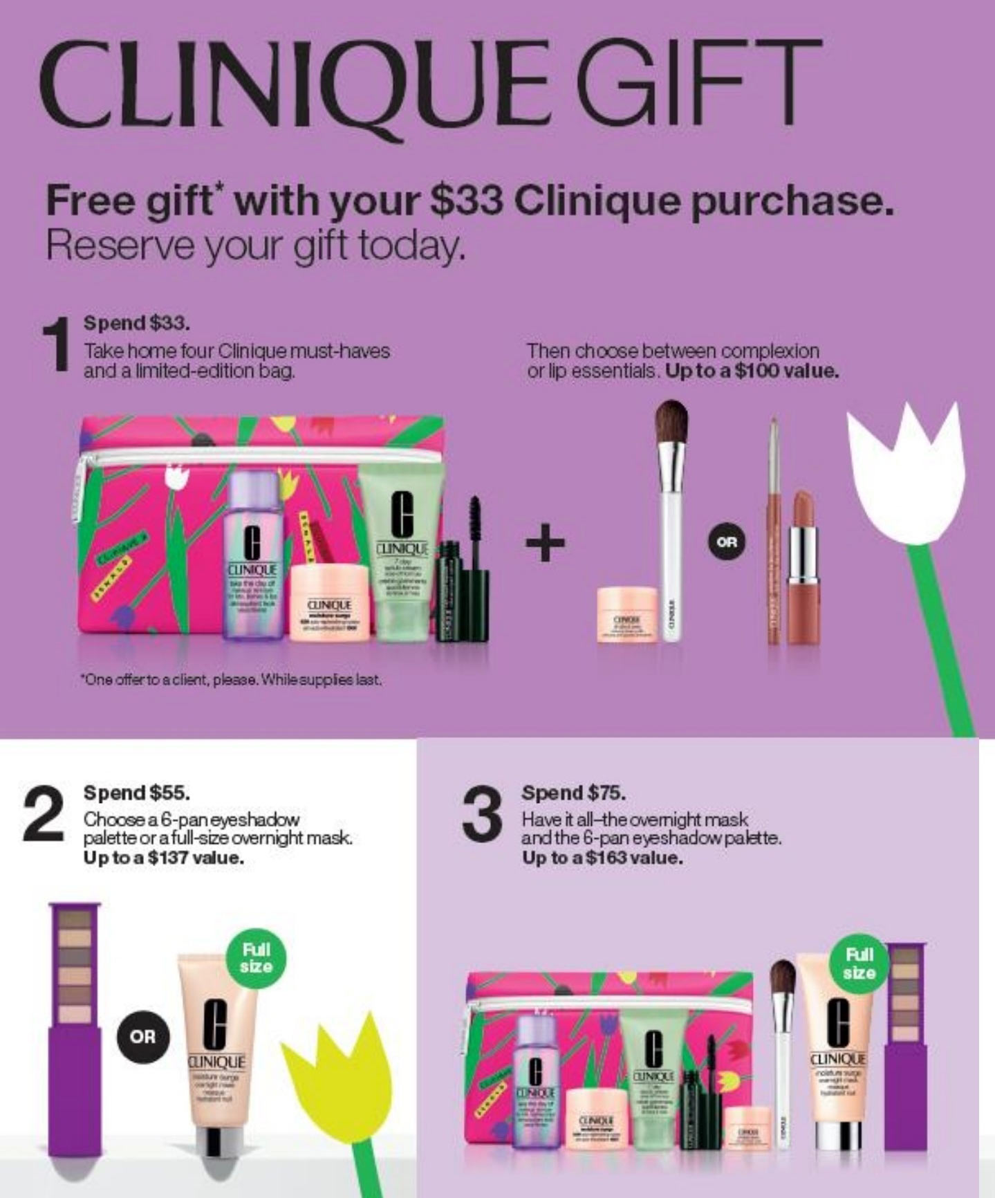 Clinique Gift Belk - starts February
