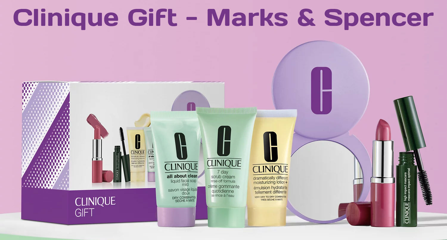 Clinique gifts with purchase in the UK January 2024